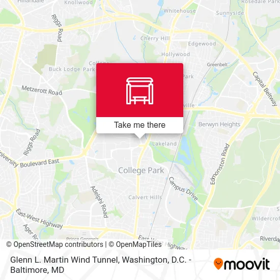 Glenn L. Martin Wind Tunnel map