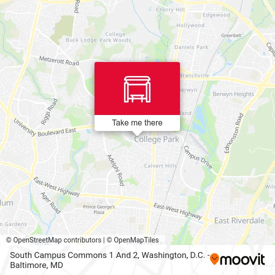 South Campus Commons 1 And 2 map