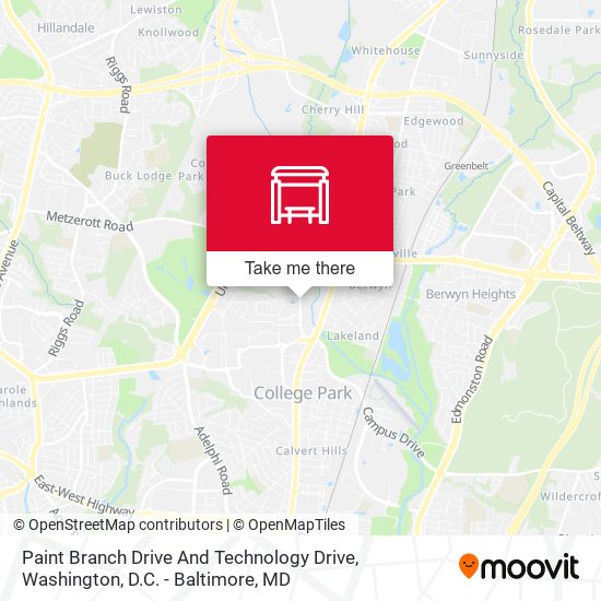 Mapa de Paint Branch Drive And Technology Drive