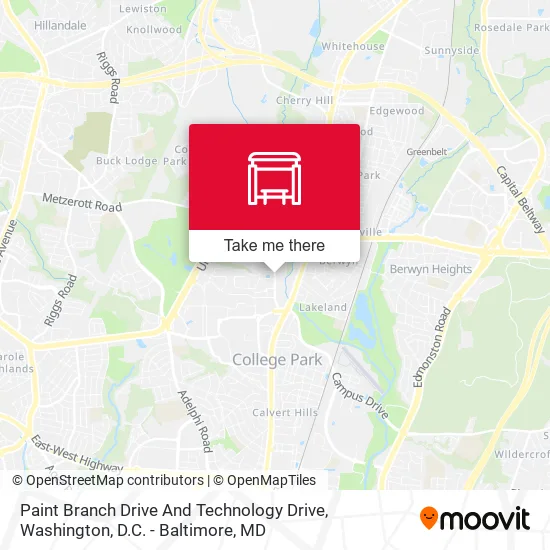 Paint Branch Drive And Technology Drive map