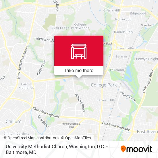 University Methodist Church map