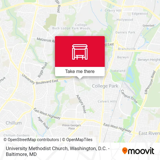 University Methodist Church map