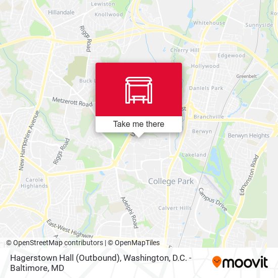 Hagerstown Hall (Outbound) map