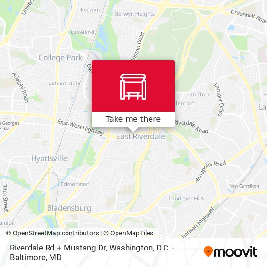 Riverdale Rd + Mustang Dr map