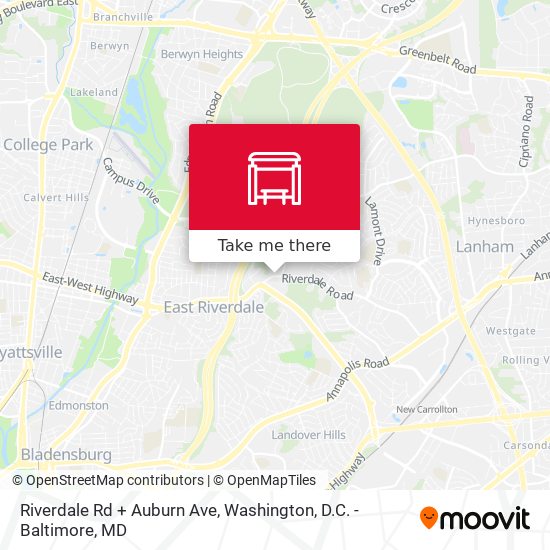 Riverdale Rd + Auburn Ave map
