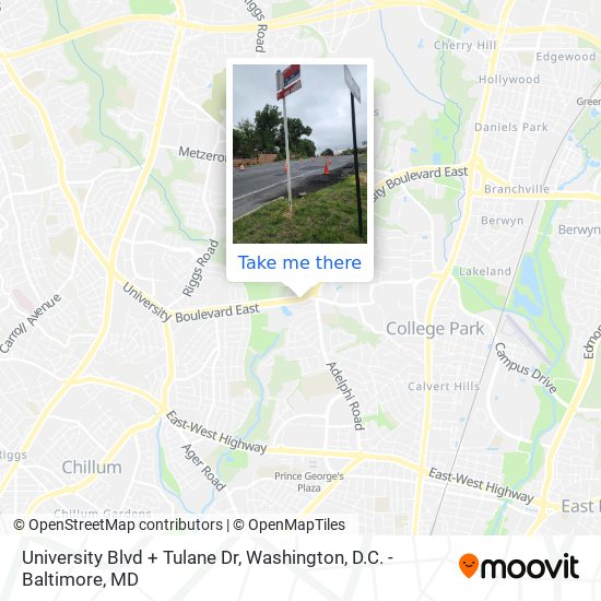 Mapa de University Blvd + Tulane Dr