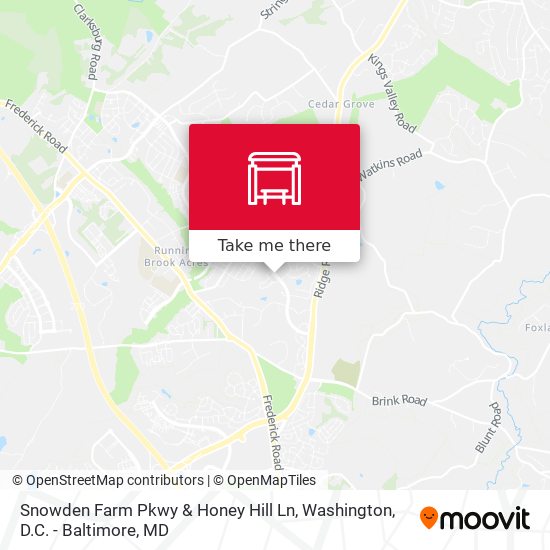 Snowden Farm Pkwy & Honey Hill Ln map