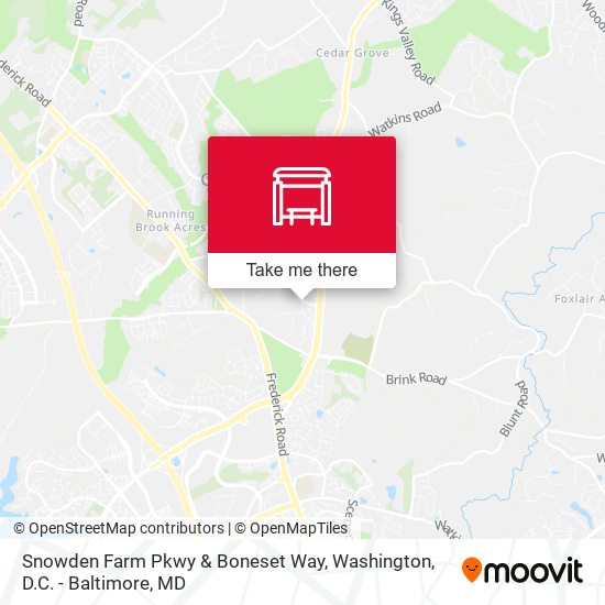 Snowden Farm Pkwy & Boneset Way map