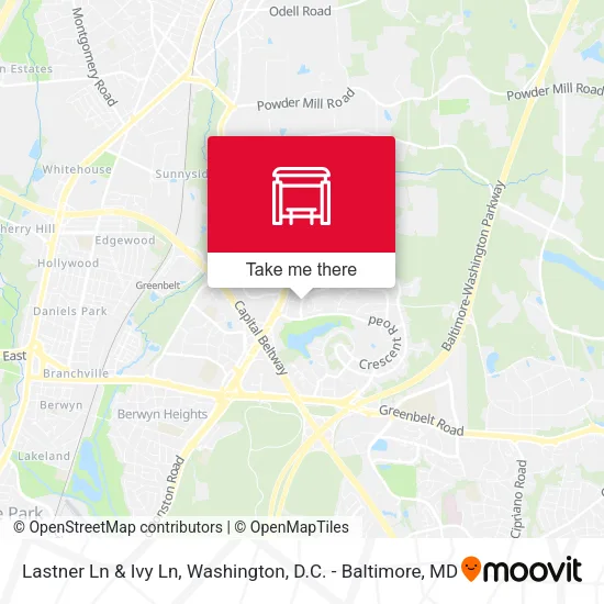 Lastner Ln & Ivy Ln map