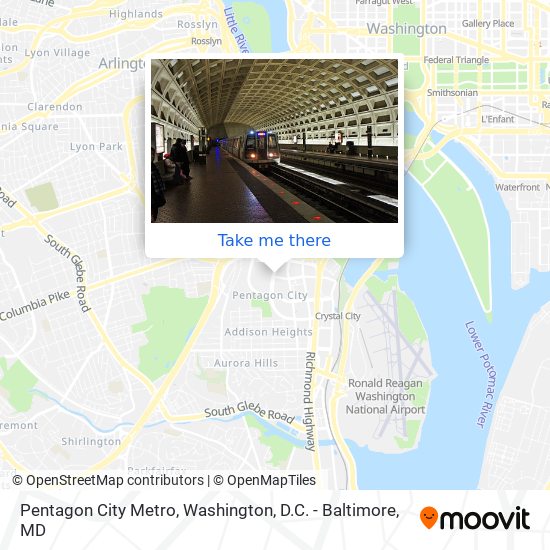 Pentagon City Metro map