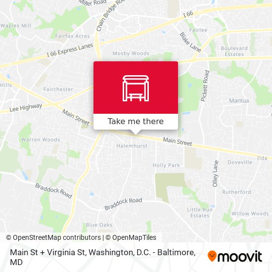 Mapa de Main St + Virginia St