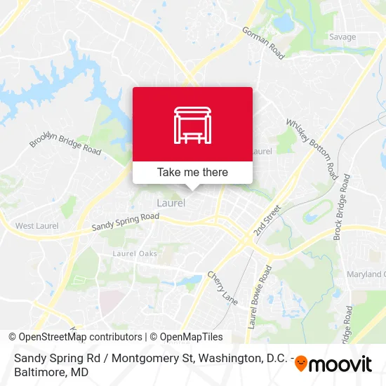 Sandy Spring Rd / Montgomery St map