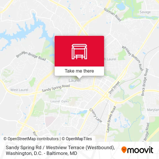 Mapa de Sandy Spring Rd / Westview Terrace (Westbound)