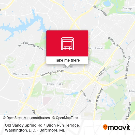 Mapa de Old Sandy Spring Rd / Birch Run Terrace