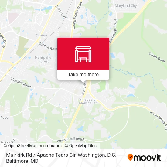 Muirkirk Rd / Apache Tears Cir map