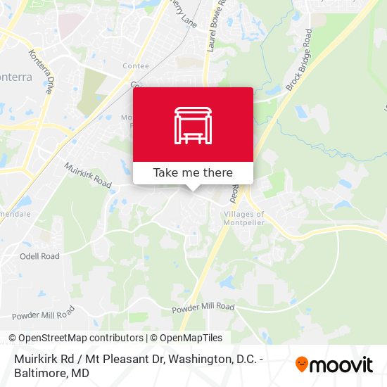 Mapa de Muirkirk Rd / Mt Pleasant Dr