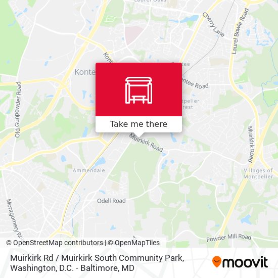 Mapa de Muirkirk Rd / Muirkirk South Community Park