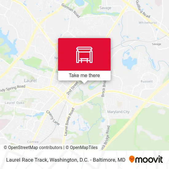 Laurel Race Track map