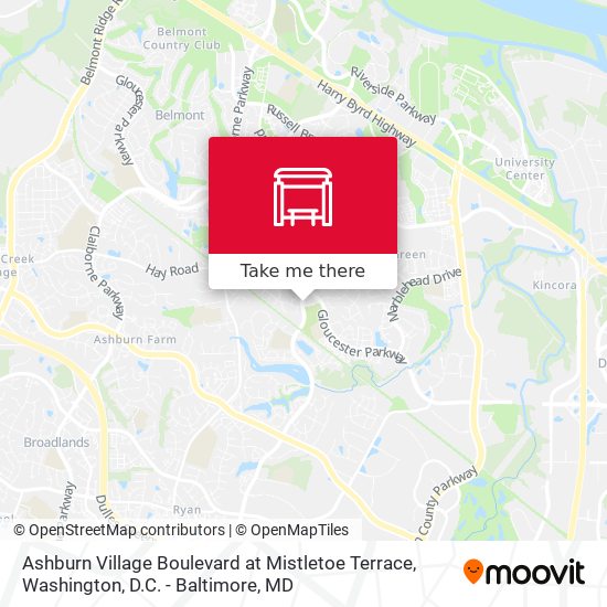 Ashburn Village Boulevard at Mistletoe Terrace map