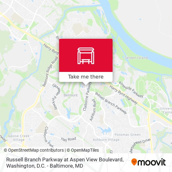 Russell Branch Parkway at Aspen View Boulevard map