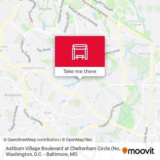 Mapa de Ashburn Village Boulevard at Cheltenham Circle