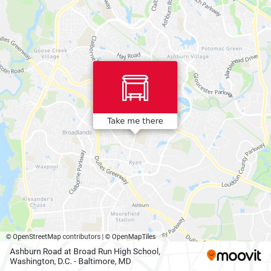 Ashburn Road at Broad Run High School map