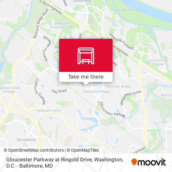 Gloucester Parkway at Ringold Drive map