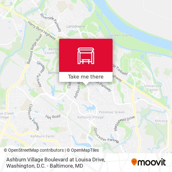 Ashburn Village Boulevard at Louisa Drive map