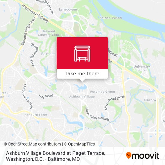 Ashburn Village Boulevard at Paget Terrace map