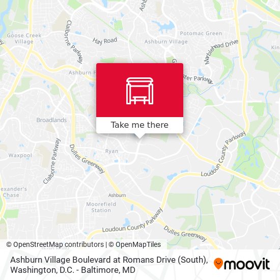 Mapa de Ashburn Village Boulevard at Romans Drive (South)
