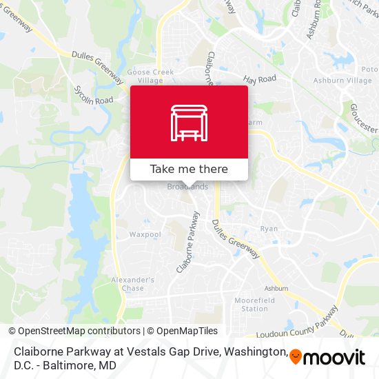 Mapa de Claiborne Parkway at Vestals Gap Drive