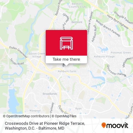 Crosswoods Drive at Pioneer Ridge Terrace map