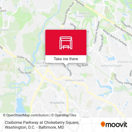 Claiborne Parkway at Chokeberry Square map