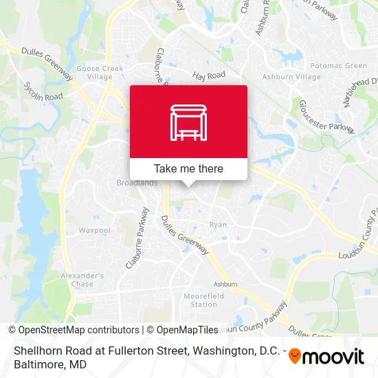 Shellhorn Road at Fullerton Street map