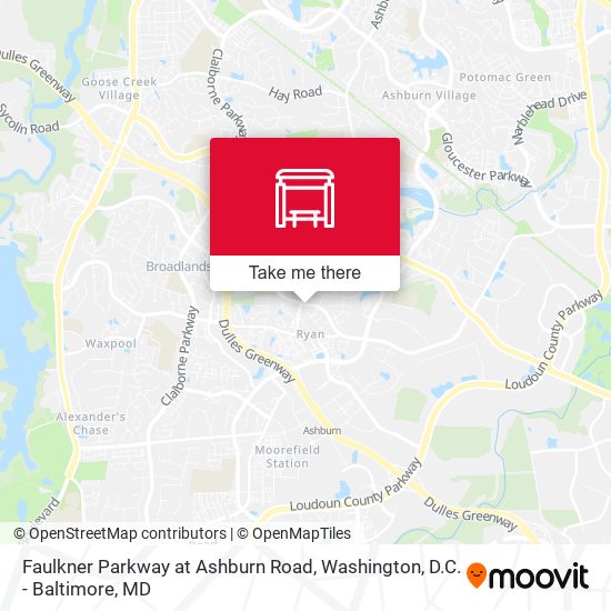 Faulkner Parkway at Ashburn Road map