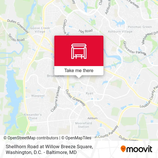 Shellhorn Road at Willow Breeze Square map