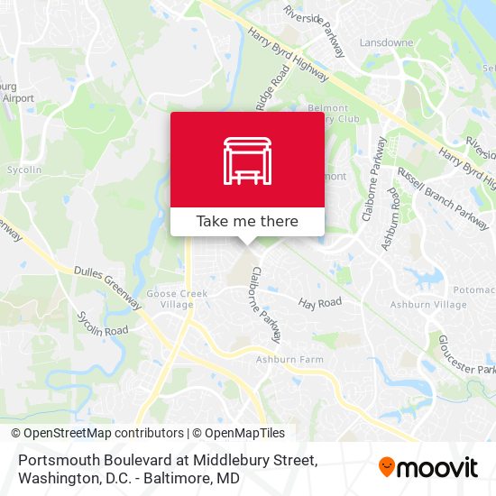 Mapa de Portsmouth Boulevard at Middlebury Street