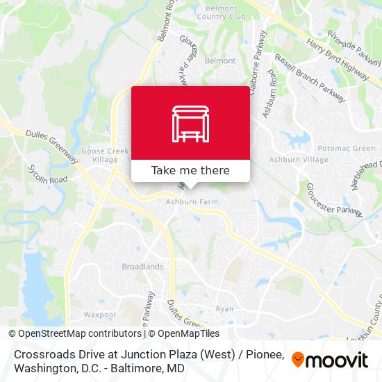 Mapa de Crossroads Drive at Junction Plaza (West) / Pionee