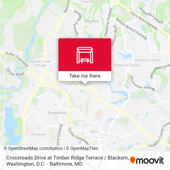 Crossroads Drive at Timber Ridge Terrace / Blacksm map