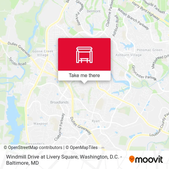 Windmill Drive at Livery Square map