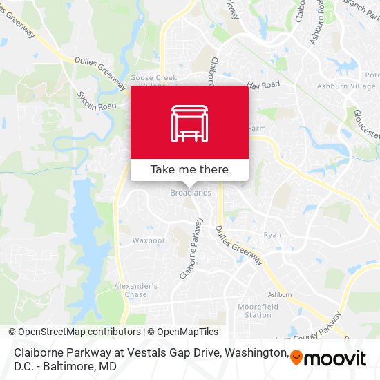 Mapa de Claiborne Parkway at Vestals Gap Drive
