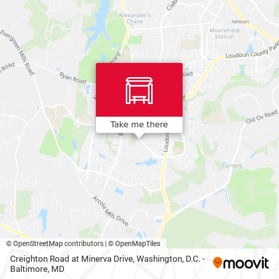 Mapa de Creighton Road at Minerva Drive