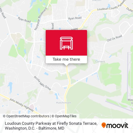 Loudoun County Parkway at Firefly Sonata Terrace map