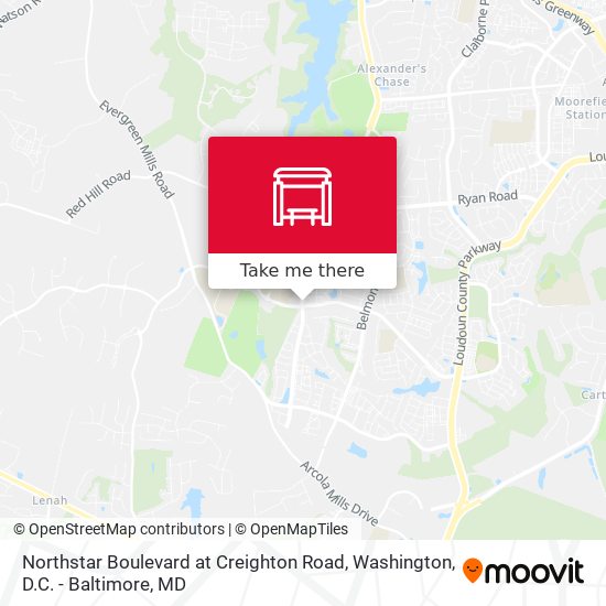 Northstar Boulevard at Creighton Road map