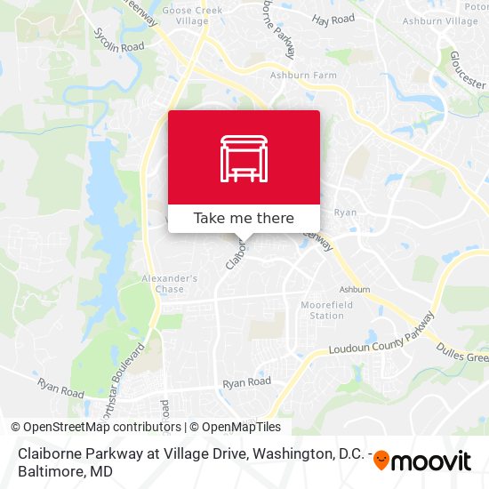 Claiborne Parkway at Village Drive map