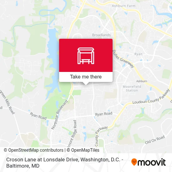 Croson Lane at Lonsdale Drive map