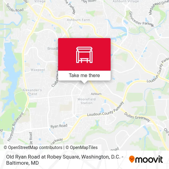 Old Ryan Road at Robey Square map