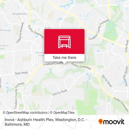 Inova - Ashburn Health Plex map