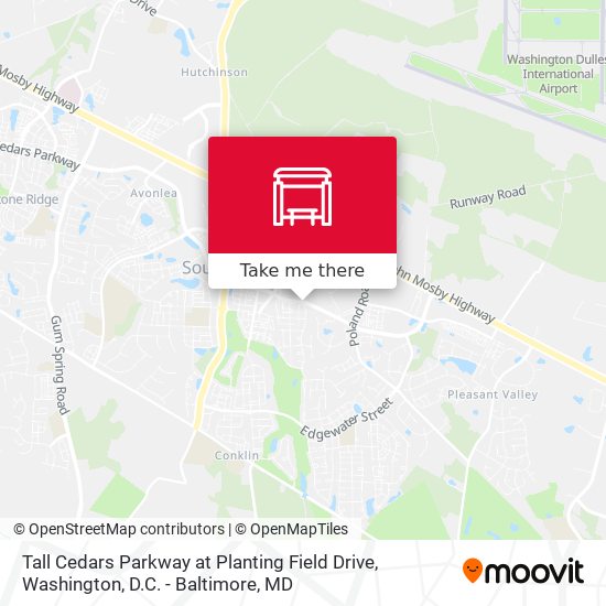Mapa de Tall Cedars Parkway at Planting Field Drive