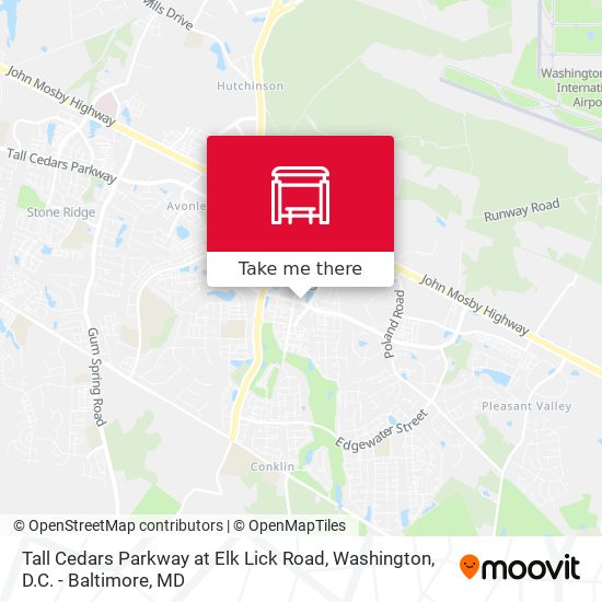 Tall Cedars Parkway at Elk Lick Road map